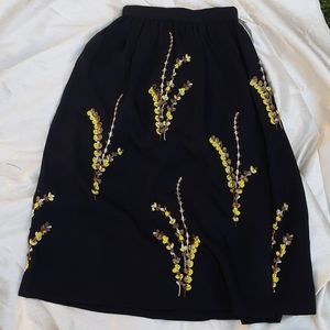 Midi H&M Black Skirt